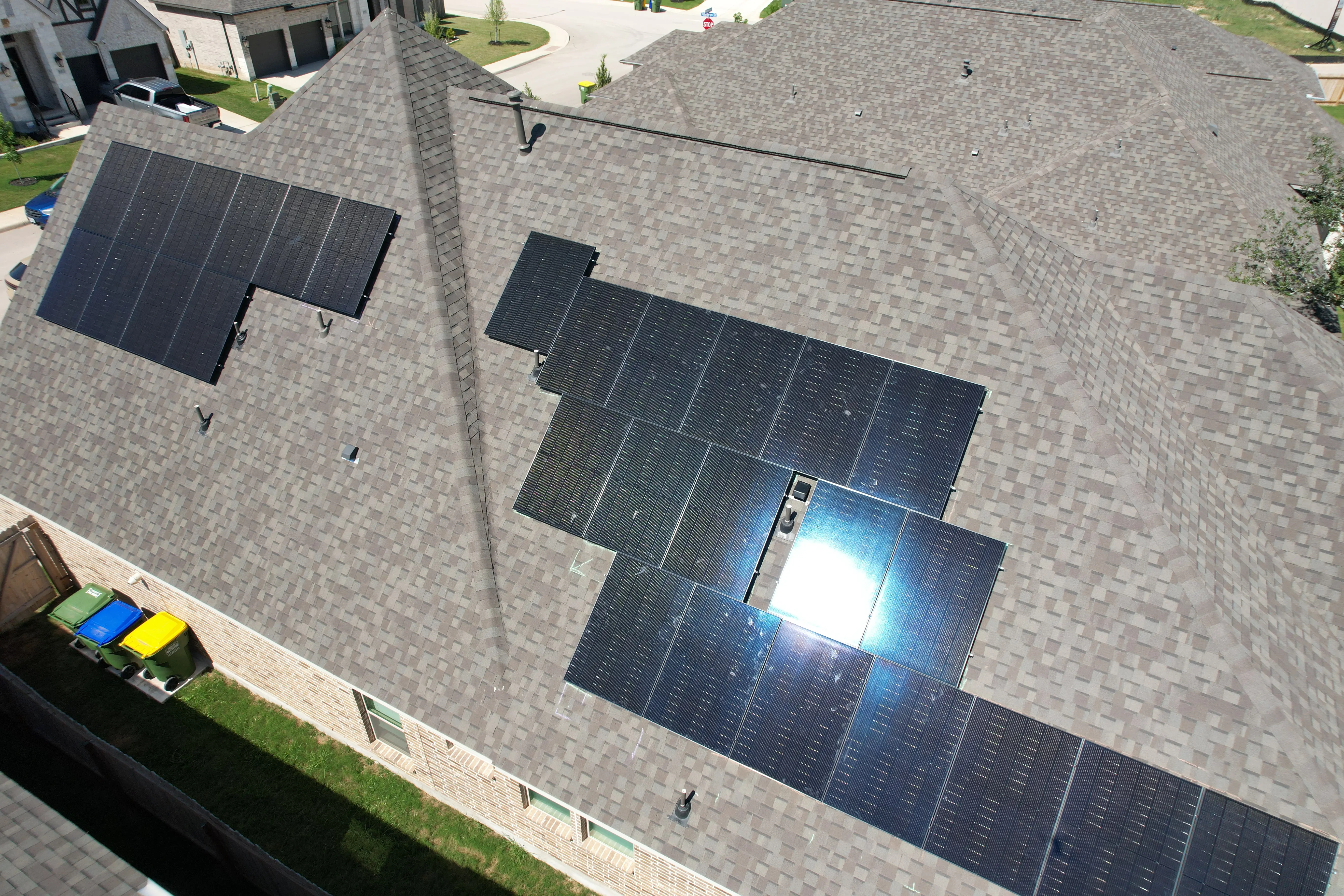 Exterior lighting installed