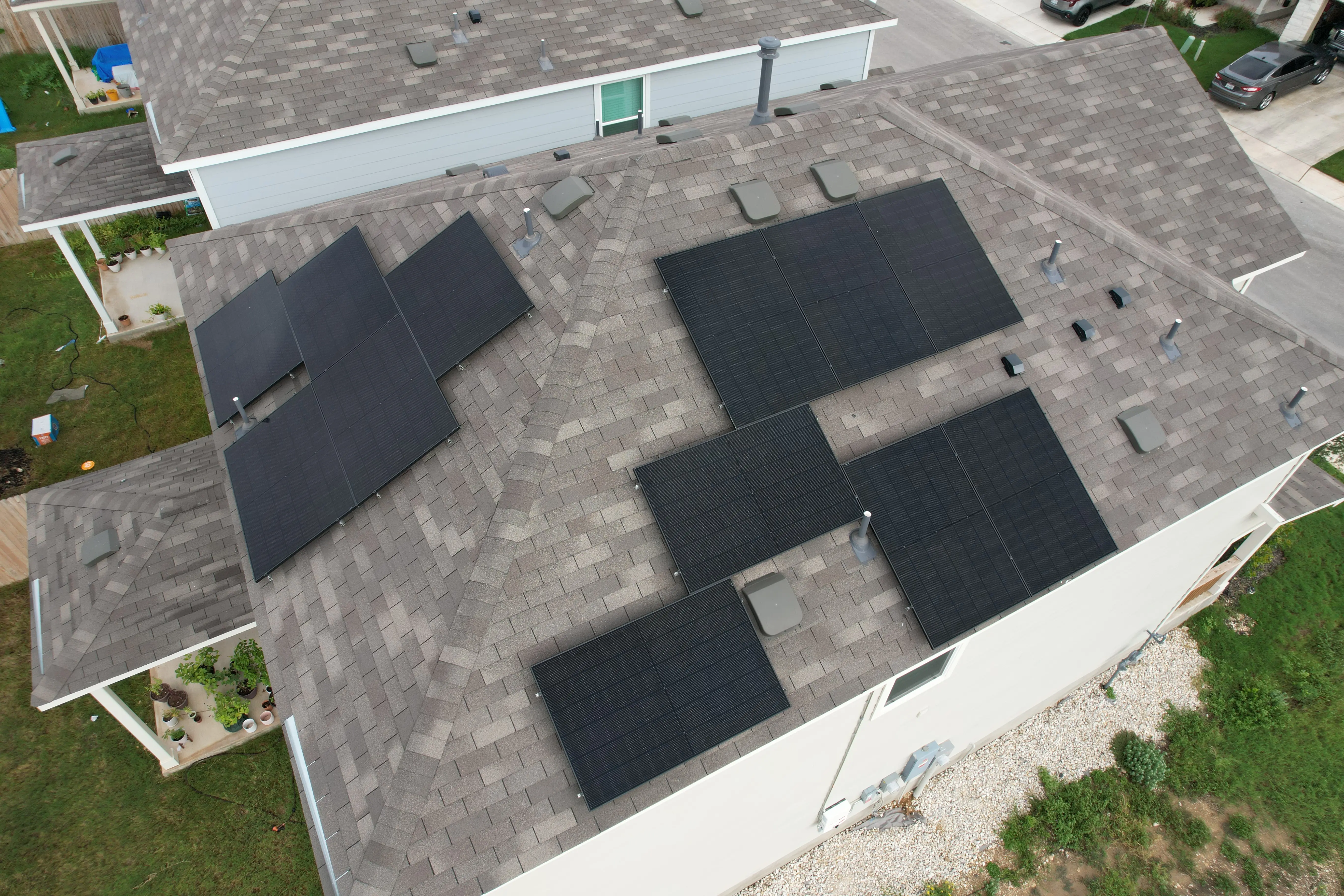 Solar-ready roof install